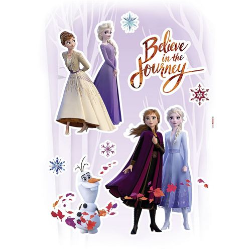 Stickers Décoration Murale La Reine des Neiges Believe in the Journey Croire au Voyage Disney