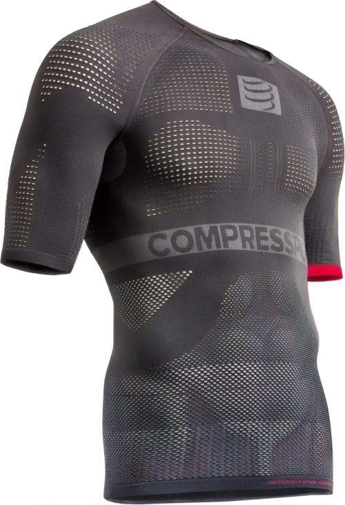 Compressport maillot de corps manches on/off multisportcourtes homme gris