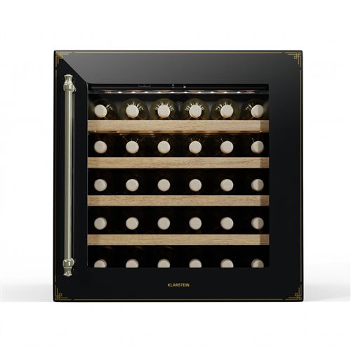 Klarstein Vinsider Victoria 28 - Frigorifero Per Vini  28 Bottiglie  Touch  Protezione Uv  Led  Silenzioso  2 Ripiani