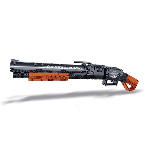 Pistolet de Blocs de construction MORK FireWire Alliance M1897 WINCHESTER 791 pièces - Tir de balles, jouets pour garçons, cadeau, Compatible avec Lego