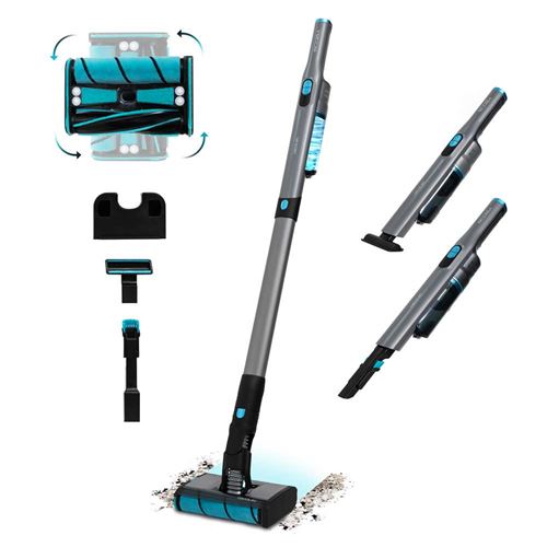 Cecotec Aspiradora Escoba sin Cable Ultraligera - Scoba 2100 Twice. 210W y 20 kPa, Motor Digital Brusless, Autonomía 45 mins