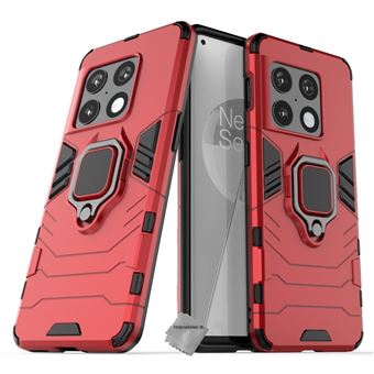 Housse etui coque rigide anti choc pour OnePlus 10 Pro 5G + verre trempe - ROUGE - htdmobiles - 1