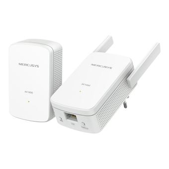 MERCUSYS MP510 Kit Powerline Kit Homeplug AV2 tot 1000 Mbps en WLAN 300 Mbps, Gigabit LAN-aansluiting, plug and play, compatibel met alle routers, hoge Powerline-technologie