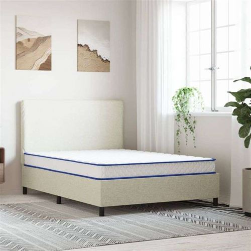 Matelas mousse 140x190 cm vidaxl accueil ferme soutien ferme epaisseur 17 cm 5 zones housse de matelas