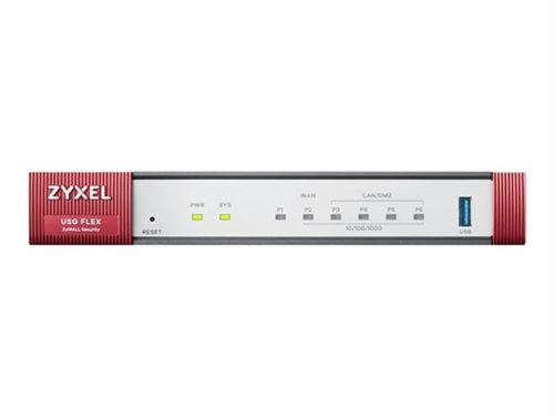 Zyxel USG Flex 100 - Firewall - 4 ports - GigE - Tension CC