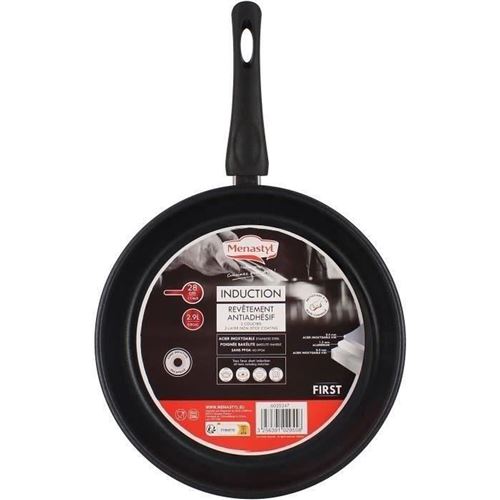 Non Communiqué Acier Poêle En Inox - 28 Cm - Tous Feux Dont Induction