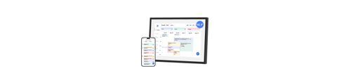 Calendrier numérique EKASN avec tableau des tâches ménagères - Full HD 1080p, écran tactile interactif 10,1 pouces, agenda familial intelligent à fixer sur un bureau - Noir