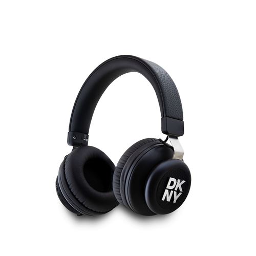 Casque Audio Sans Fil Bluetooth 5.3 &Eacute;dition Leather Stack Logo DKNY Noir 