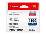 Canon PFI-4100 B - 80 ml - bleu - original - boîte de suspension - réservoir d'encre - pour imagePROGRAF PRO-1100