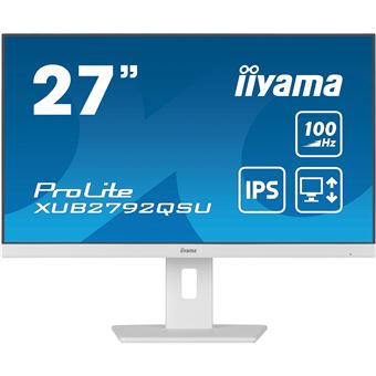 Ecran PC Iiyama ProLite XUB2792QSU-W6 Quad HD 100Hz 0.4 ms 27