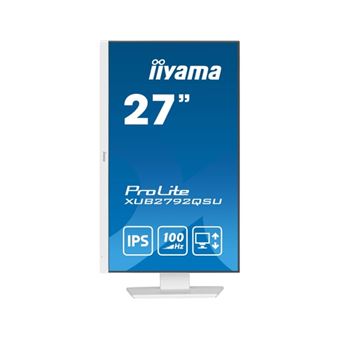 Ecran PC Iiyama ProLite XUB2792QSU-W6 Quad HD 100Hz 0.4 ms 27