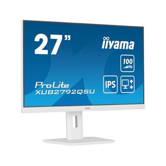 Ecran PC Iiyama ProLite XUB2792QSU-W6 Quad HD 100Hz 0.4 ms 27