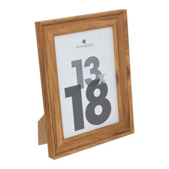 Atmosphera Créateur d'intérieur - Cadre Photo en Bois "Mae" 13x18cm Marron - 1