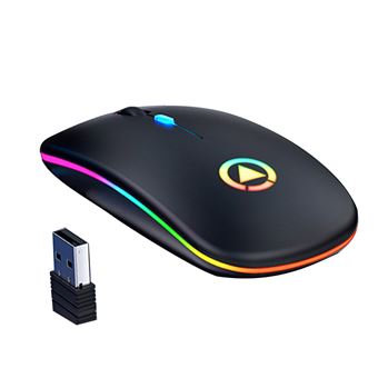 Acheter Souris sans fil 2.4G, Ultra-fine, silencieuse, 4 touches, optique, 1600DPI, pour ordinateur de bureau et Portable