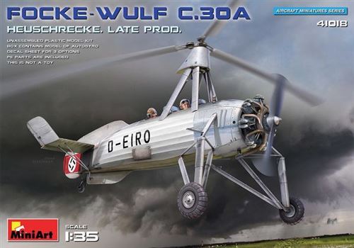 Focke-wulf Fw C.30a Heuschrecke. Late Prod - 1:35e - Miniart