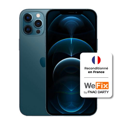 Apple iphone 12 Pro Max - Grade B - 128GB - Bleu Reconditionné en France par WeFix État correct - N/A reconditionné disponible sur Fnac