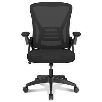 Dripex Chaise de bureau ergonomique, Chaise d'ordinateur pivotante avec  support lombaire réglable,charge maximale de 150 kg,Noir
