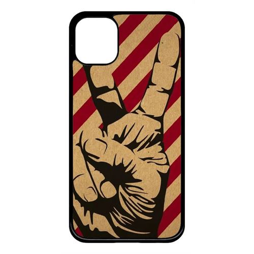 Coque My-Kase pour iPhone 11 - pop art victory - Plastique Noir