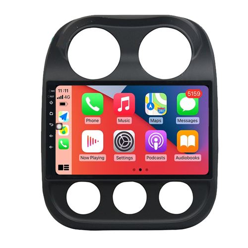 Autoradio Multimédia RoverOne Android 2Go RAM 32Go ROM GPS pour Jeep Compass Patriot 2010-2016 CarPlay Android Auto