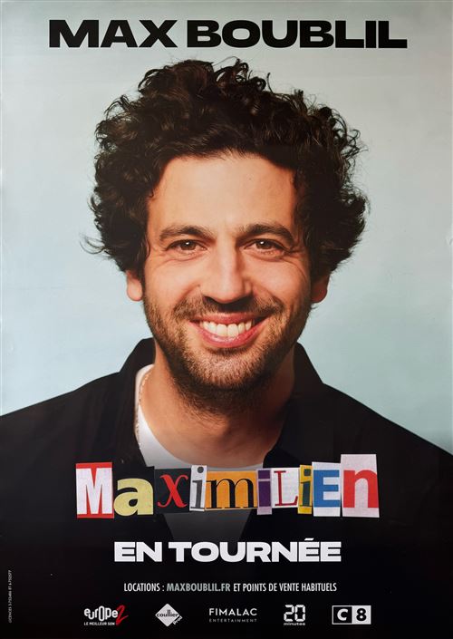 Affiche - Max Boublil - Maximilien - En Tournée - 80x120cm