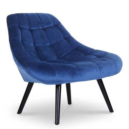 Menzzo Fauteuil, Tissu, Bleu, Taille Unique