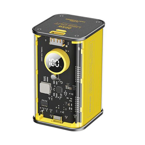 Powerbank 20000mAh USB-C / Lightning PD 20W Série Vanguard Fast Charging Wekome Noir / Jaune