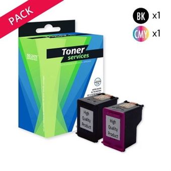 HP 301 pack de 2 cartouches d'encre noir/trois couleurs