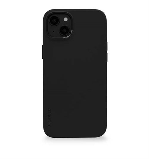 DECODED- Coque détachableAntiM cuir pour iPhone14 Max Coal