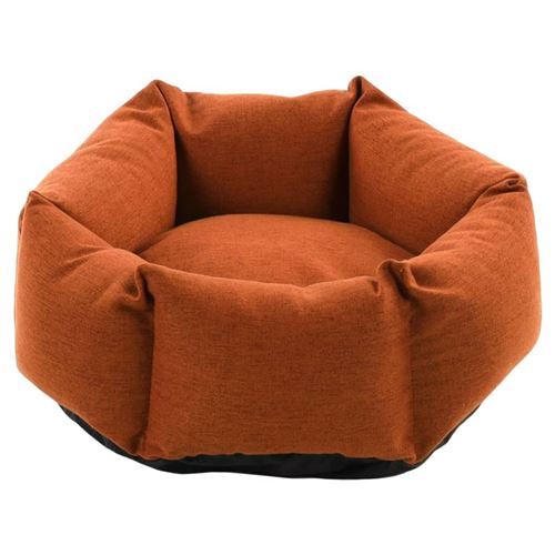 Comparer les prix de FLAMINGO Lit pour Chien Fermeture Eclair Hexagonal Terre Cuite Couchage Chiot