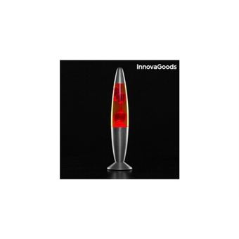 Lampe de Lave Rouge Magma fusée Vintage année 70 + ampoule de rechange - ®
