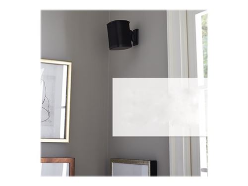 Sanus WSWM21 - Support - pour haut-parleur(s) - noir - montable sur mur - pour Sonos One, PLAY:1, PLAY:3