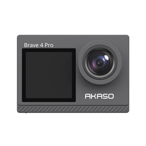 Caméra Sport AKASO Brave 4 Pro 4K 20MP Caméra Etanche 40M Deux Écrans Télécommande Caméscope WiFi Stabilisation EIS 2.0 Noir