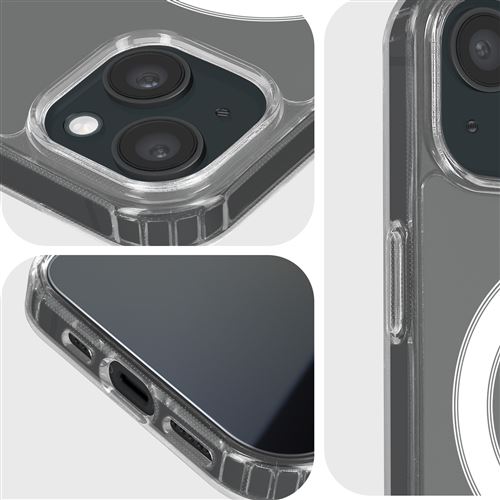 4smarts Pack 3-en-1 pour iPhone 15 Plus Coque MagSafe Verre Trempé