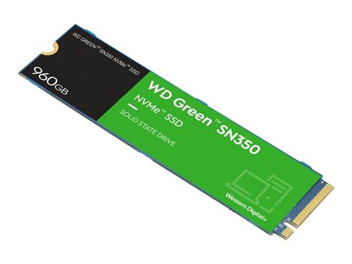 WD Green SN350 NVMe SSD WDS960G2G0C - SSD - 960 GB - intern - M.2 2280 - PCIe 3.0 x4 (NVMe)