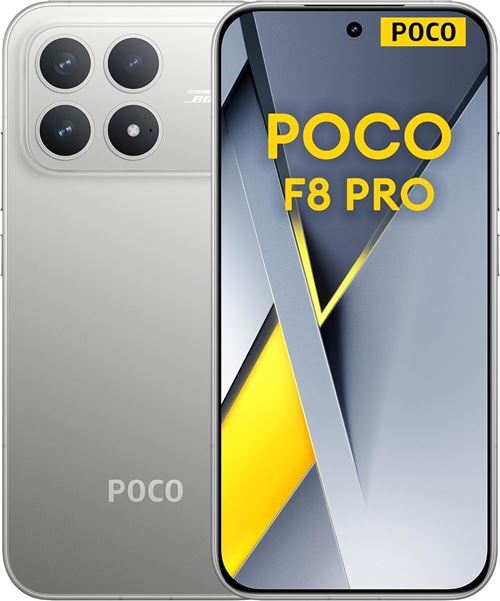 Smartphone Xiaomi POCO F8 Pro 12/512Go Argent Version Europ&eacute;enne