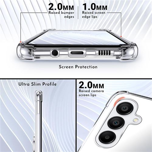Coque 360° Pour Samsung Galaxy A26 - Protection Complète Noire, écran Inclus, Silicone/TPU, Neuve