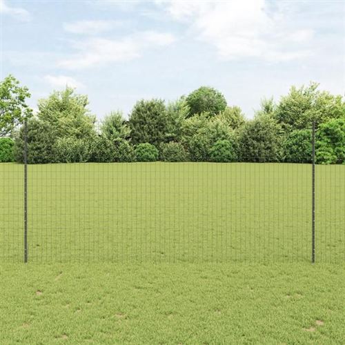 vidaXL - Clôture Euro - 1,6 x 10 m - Grise - Image 2