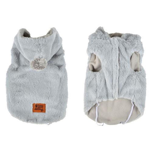 Meilleurs prix pour Manteau Pour Chien Imitation Fourrure Polaire 40cm Écru