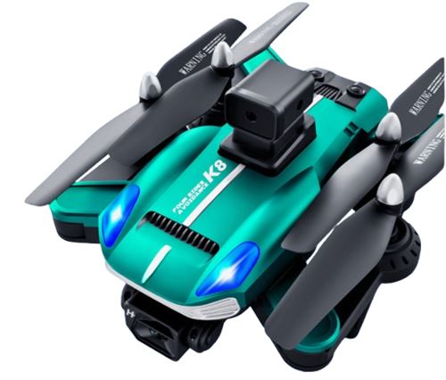 Drone SZSMART K8 Vert avec caméra laser 4K pour lévitement dobstacles Autonomie 15 min