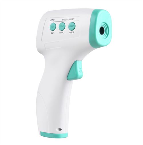Thermomètre infrarouge sans contact LCD numérique frontal - Vert