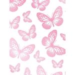 Papillon blanc et rose Papier peint 10m Fine Decor