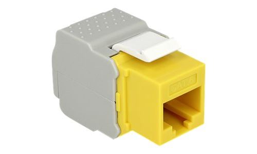 Delock Keystone module - Modulair insteeksel - CAT 6 - UTP - RJ-45 - geel