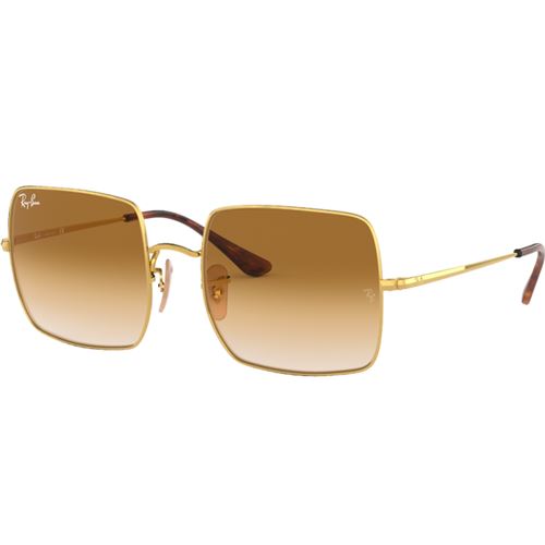 Lunettes de soleil Ray-Ban 1971 Square Doré Marron Clair Dégradé