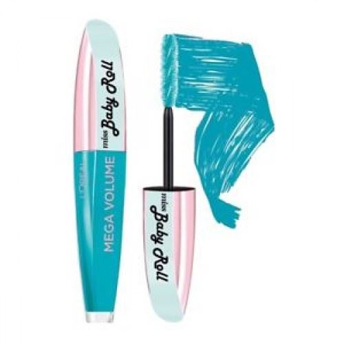 Loreal Miss Miss Baby Roll Mascara Méga Volume Mascara Bleu Sarcelle X3