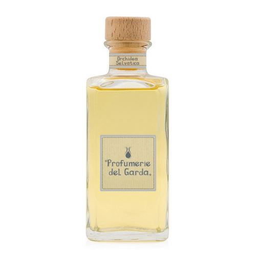 HOMEMANIA Diffuseur Orchidea Selvatica - assainisseur d'air avec bâtons - Parfum floral - 200 ml Jaune en Verre, Bois, Parfum, 5 x 5 x 14 cm