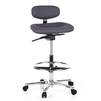 Siège technique / Tabouret technique / Tabouret à roulettes WORK MF, anthracite hjh OFFICE - 1