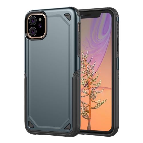 Coque en TPU armure hybride bleu foncé pour votre Apple iPhone XR 6.1 pouces (2019)