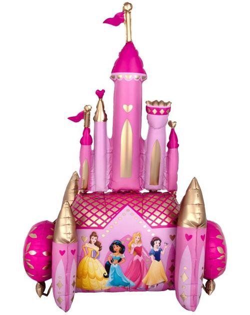 Amscan château de ballons princesses 88 x 139 cm feuille rose