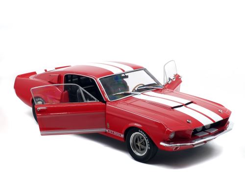 Mustang GT500 red white 1967