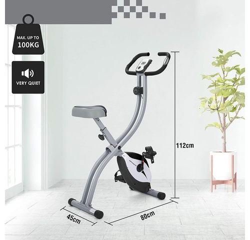Ultrasport Velo d appartement F Bike Ordinateur d Entrainement et Application Facilement Pliable Noir Gris Velo de fitness a la Fnac